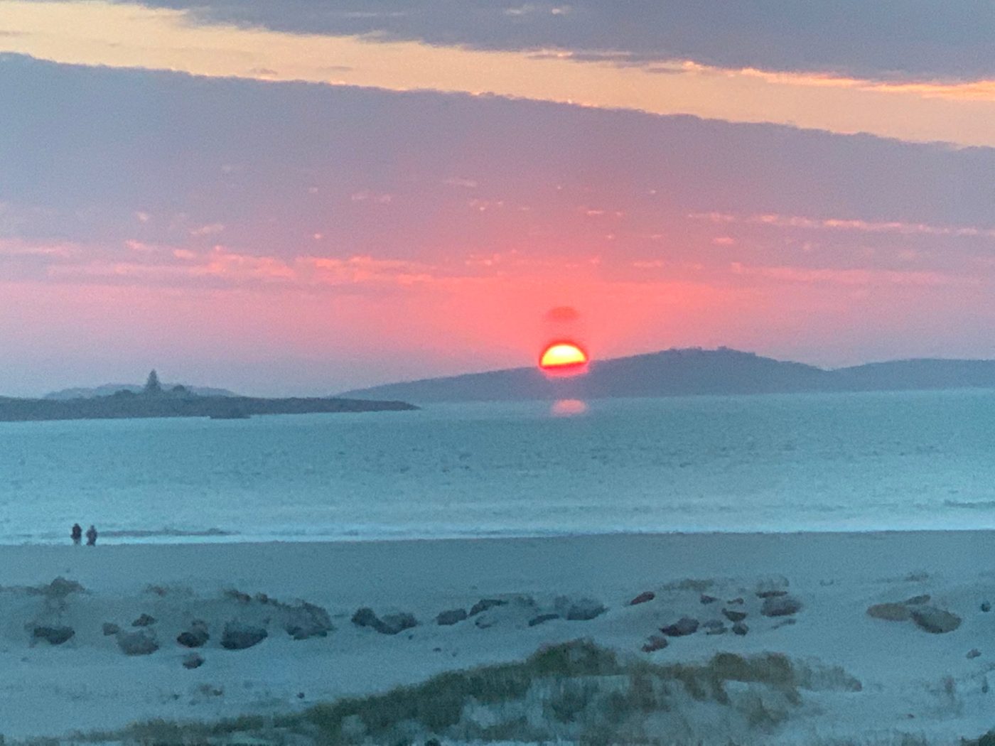 Sonnenuntergang über der Lagune