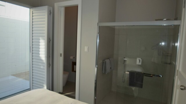 each room has its own shower/toilet